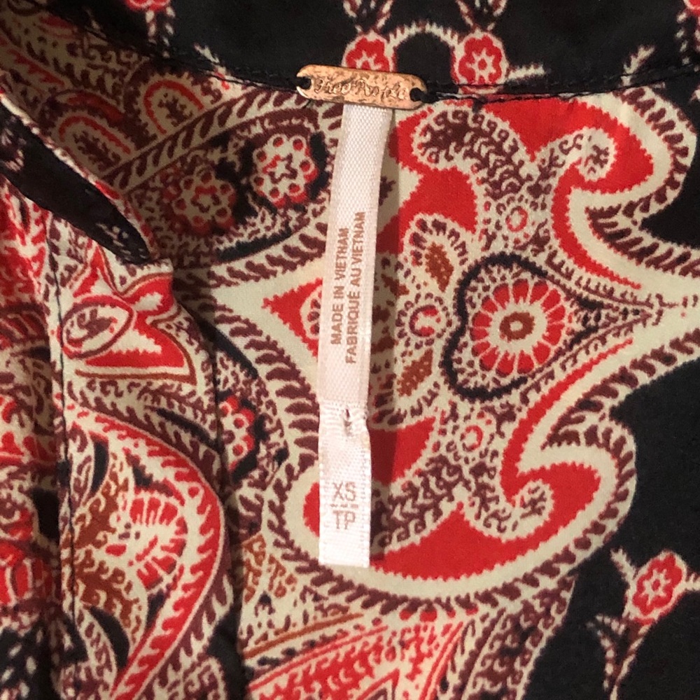 🛑 SOLD Free people paisley blouse - Picture 6 of 8